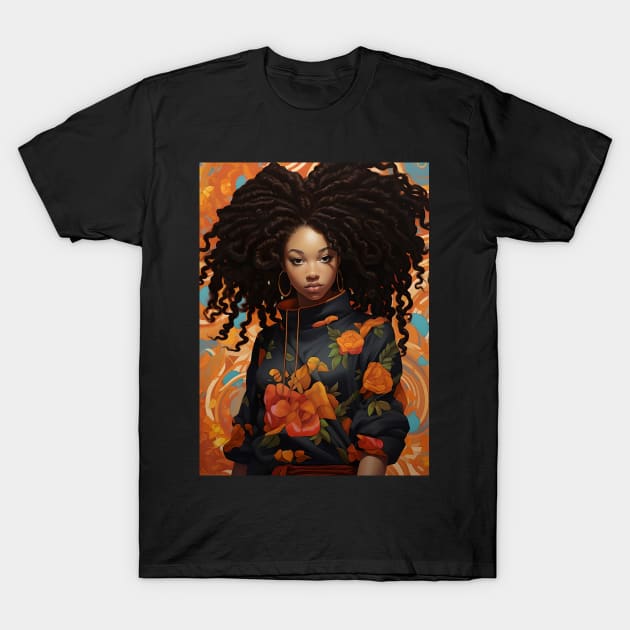 orange girl T-Shirt by Lilbangdesigns